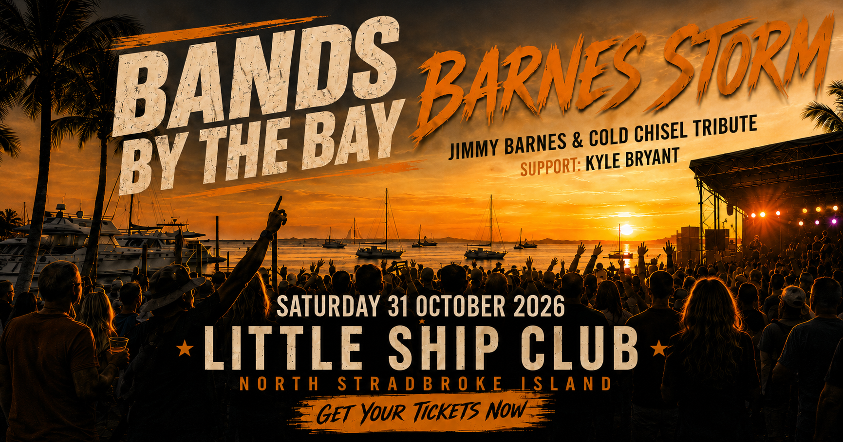Barnes Storm live concert at Little Ship Club on North Stradbroke Island